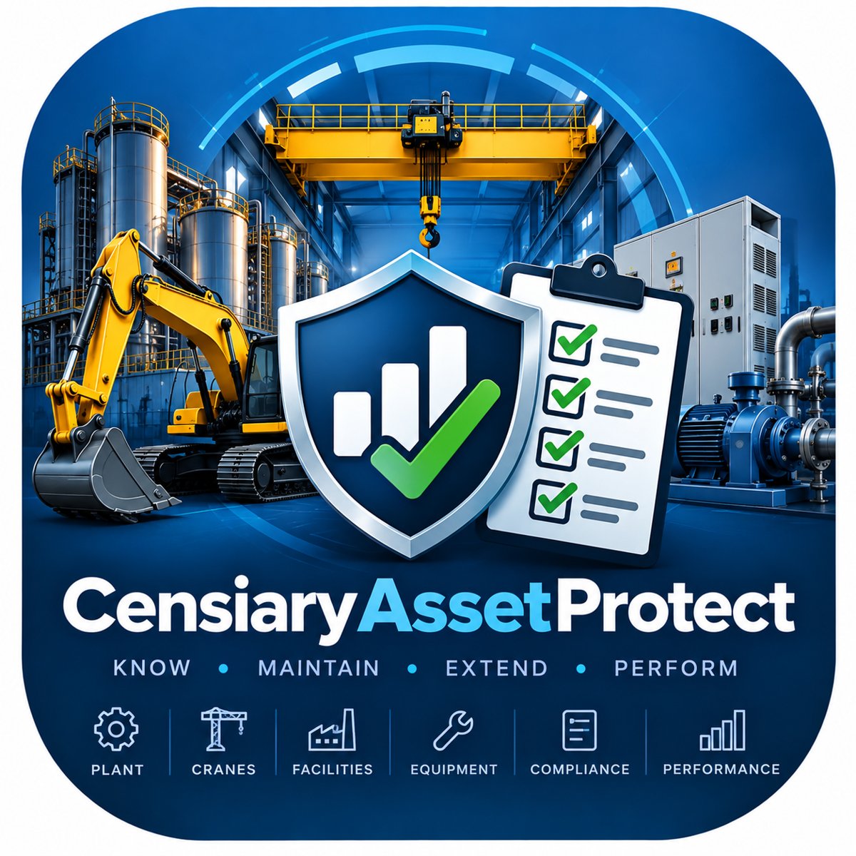 Censiary Plant Protect app icon — Inspect , Maintain , Keep Working
