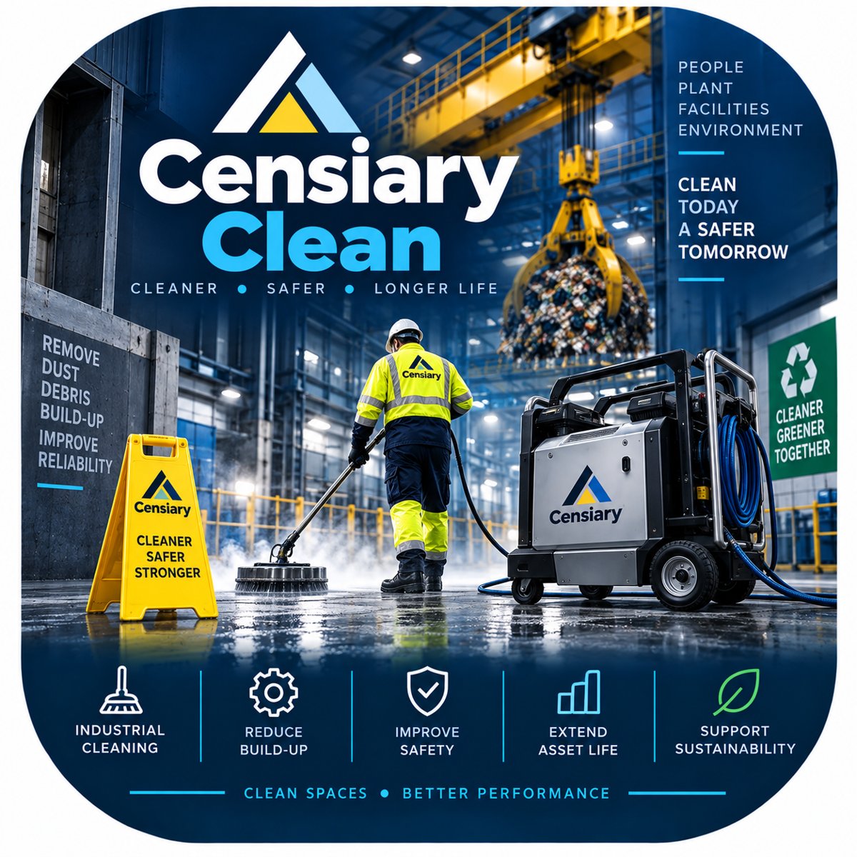 Censiary Clean app icon — Cleaner , Safer , Longer Life